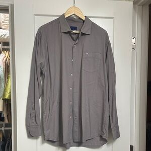 Men's Tommy Bahama Grey Button Down Shirt